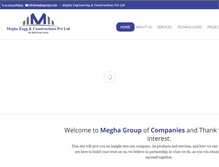 Tablet Screenshot of meghagroups.com